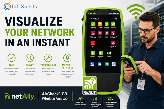 AirCheck Functionality shortening your wifi test process